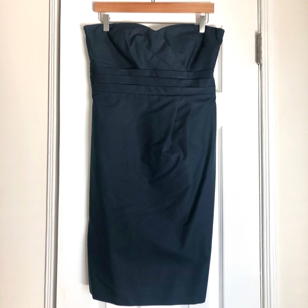 J Crew Raquel Dress in Cotton Candy, Navy, Size 14